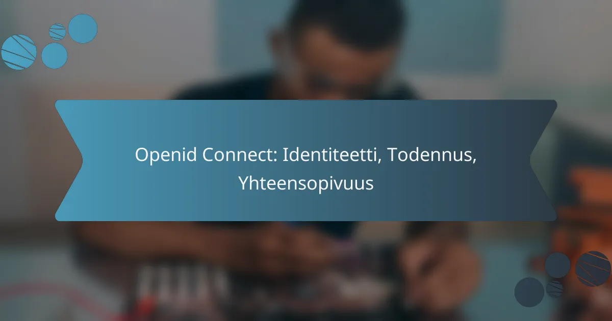 Openid Connect: Identiteetti, Todennus, Yhteensopivuus
