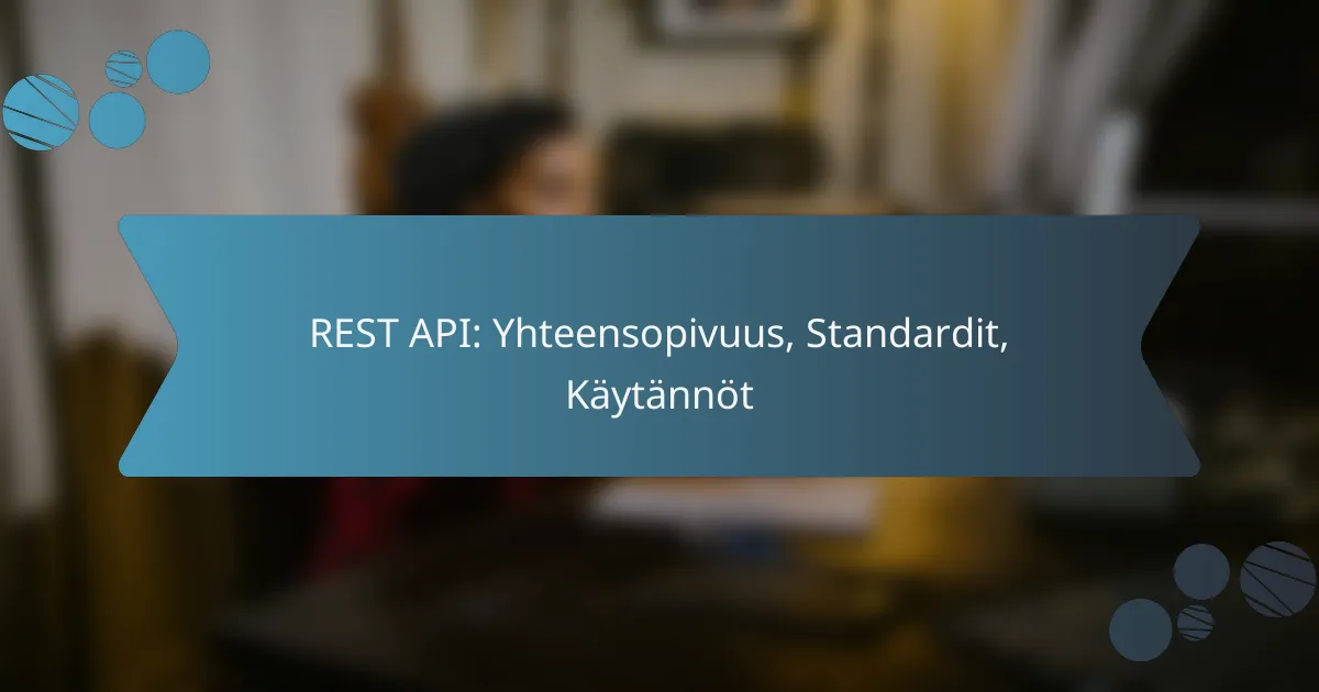 REST API: Yhteensopivuus, Standardit, Käytännöt